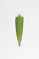 Pendant: Lotus Sepal, Faience
