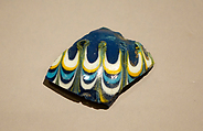 Shoulder Fragment of a Vase with Festoon Pattern, Glass