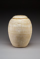 Ovoid jar, Travertine (Egyptian alabaster)