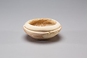 Small rimmed bowl, Fossiliferous limestone