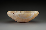 Shallow bowl, Travertine (Egyptian alabaster)