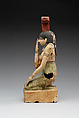 Mourning Nephthys, Wood, paste, paint