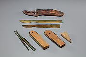 Pouch for Cosmetic Implements, Leather