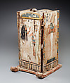 Shabti Box, Wood, gesso, paint