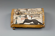 Shabti Box, Wood, gesso, paint