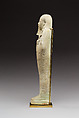 Shabti of the High Priest of Thoth Djehutyirdis, born of Nepthysiti, Faience