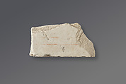 Preliminary drawing for a relief, Limestone