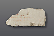 Preliminary drawing for a relief, Limestone