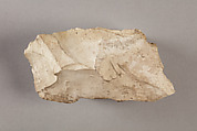 Hieratic ostracon with literary text?, Limestone