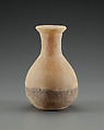 Jar with a long neck, Travertine (Egyptian alabaster)