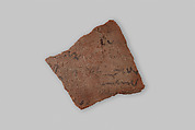 Ostracon, Pottery, ink