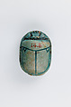 Scarab Commemorating Two Obelisks of Thutmose III, Glazed steatite