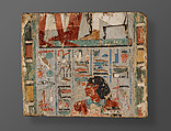 Fragment of a Doorjamb from the Tomb of Djehutynefer, Sandstone, paint