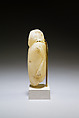 Magical figure of captive, Travertine (Egyptian alabaster)