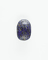 Uninscribed scarab, Lapis lazuli