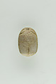 Scarab Incised with Hieroglyphs and Scrolls, Glazed steatite
