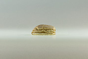 Scarab Incised with Hieroglyphs and Scrolls, Glazed steatite