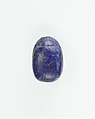 Uninscribed scarab, Lapis lazuli