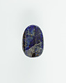 Uninscribed scarab, Lapis lazuli