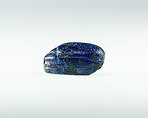 Uninscribed scarab, Lapis lazuli
