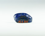 Uninscribed scarab, Lapis lazuli