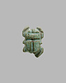 Scarab amulet, Faience