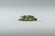 Scarab amulet, Faience