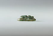 Scarab amulet, Faience