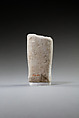 Lower part of a shabti, Limestone, paint