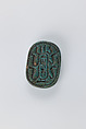 Scarab, Thutmose III, Faience