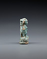 Amulet, Ptah on crocodiles, Faience