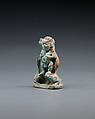 Amulet, Ptah on crocodiles, Faience
