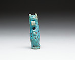 Cat amulet, Faience