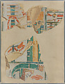 False Door, Tomb of Mentuherkhepeshef, Norman de Garis Davies, Tempera on paper