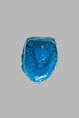 Lotus-Shaped Plaque, Faience