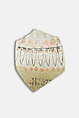 Decorated jar fragment with label, Pottery and ink, paint