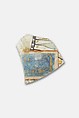 Decorated jar fragment with inscription, Pottery and ink, paint