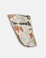 Decorated jar fragment, Pottery and ink, paint