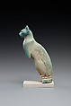 Cat amulet, Faience