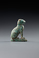 Cat, Pale blue faience