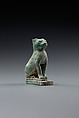 Cat, Pale blue faience