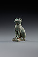 Cat, Pale blue faience