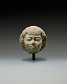 Head of a Statuette, Faience