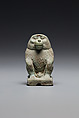 Amulet: Squatting Baboon, Faience