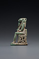 Bastet Amulet, Glazed faience