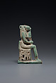 Bastet Amulet, Glazed faience