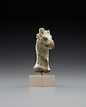 Head of a figure of a griffin, perhaps representing Nemesis, Faience
