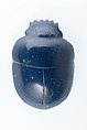Scarab, inlay (?), Blue black glass