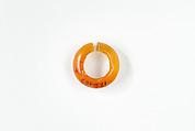 Penannular Earring, Carnelian