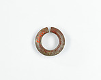 Penannular Earring, Red jasper